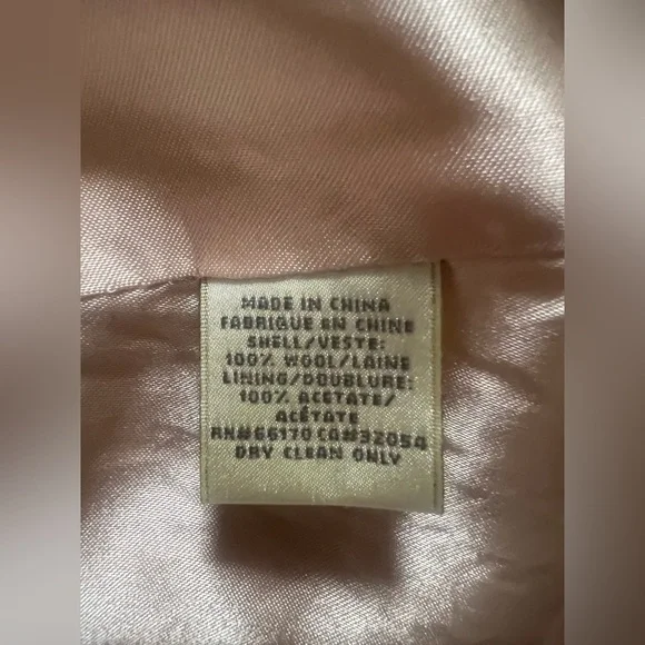 Vintage Anthropologie Elevenses Blurred Fresco Peacoat in Pastels size 10 - Picture 5 of 5